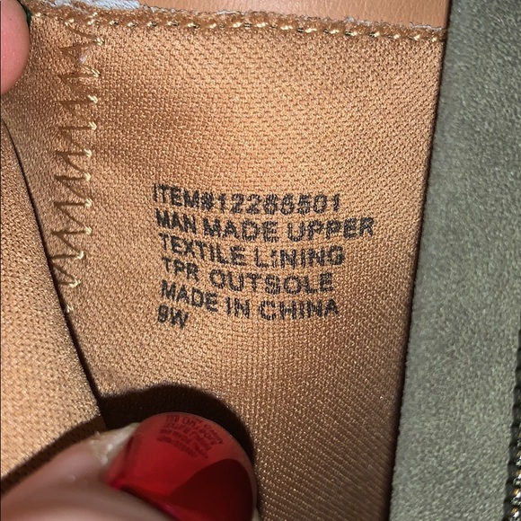 Torrid Olive and Brown Heeled Booties - Picture 8 of 8